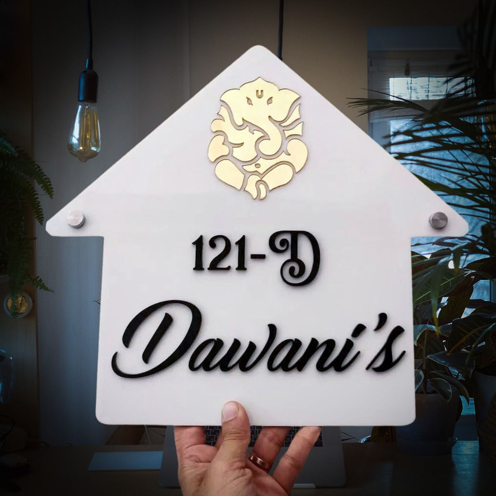 Glossy Acrylic Name Plate